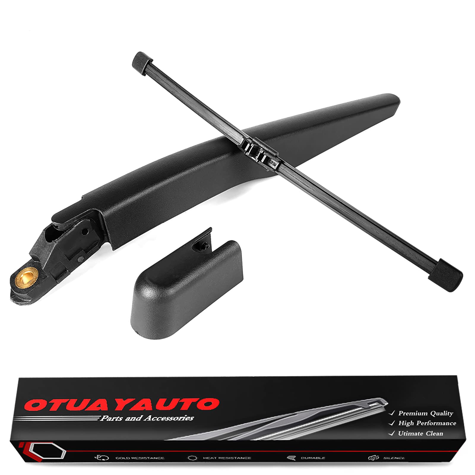 OTUAYAUTO rear-wiper blade on Expedition rear window for clean visibility.