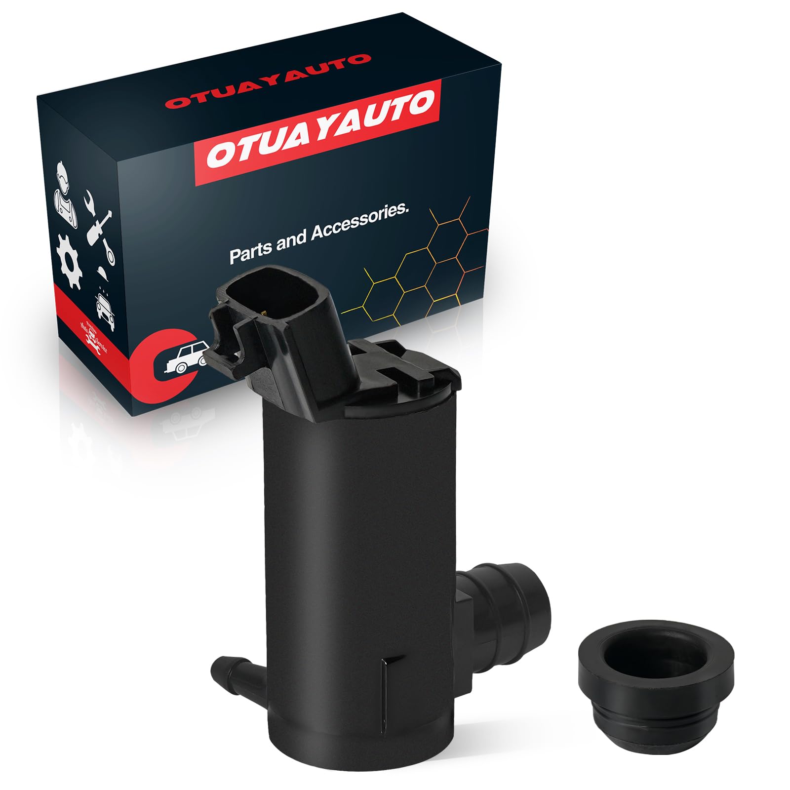 OTUAYAUTO windshield washer pump front view for Toyota, reliable spray and OE-style fit