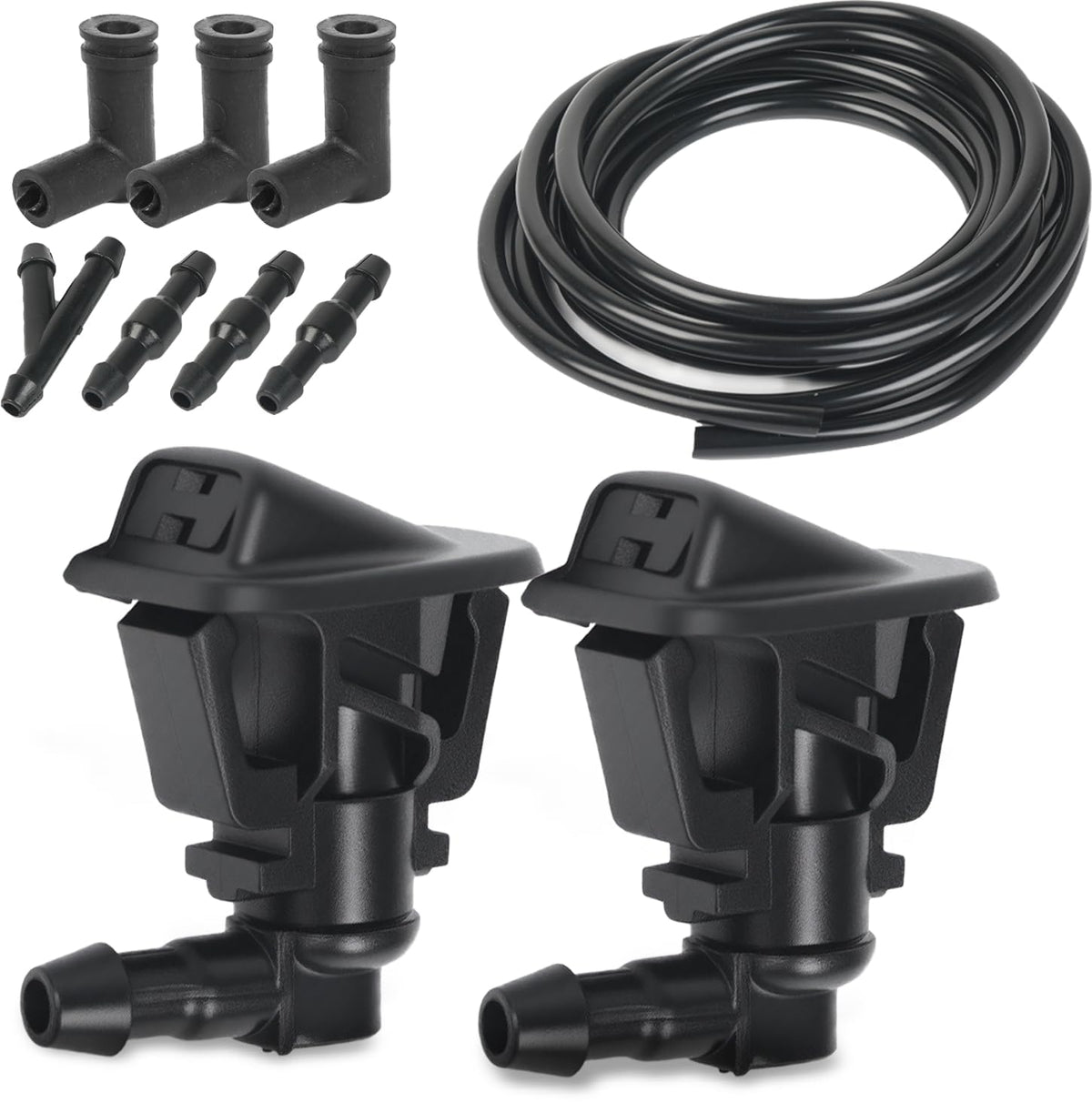 OTUAYAUTO windshield wiper nozzle with adjustable jet for precise spray.