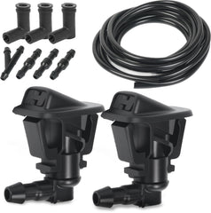 OTUAYAUTO windshield wiper nozzle with adjustable jet for precise spray.