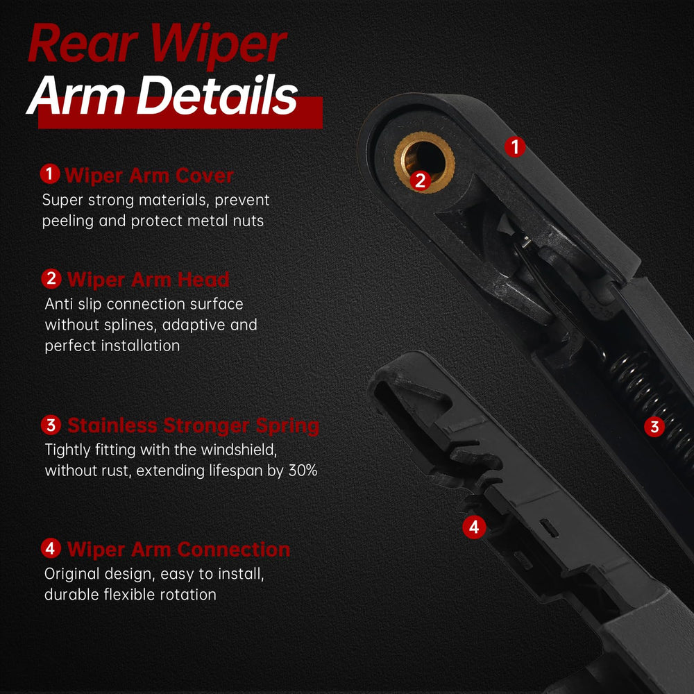 OTUAYAUTO wiper arm cover protects mounting points from debris
