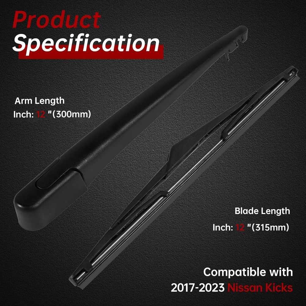 OTUAYAUTO wiper blade 12.2 inches with natural rubber for smooth contact
