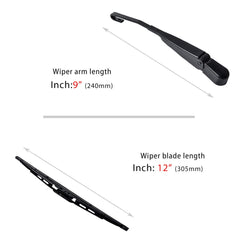 OTUAYAUTO 12-inch wiper blade for CR-V, quiet and even wipe.