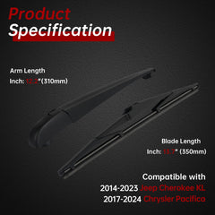 OTUAYAUTO 14-inch wiper blade for Chrysler Pacifica (2017-2024) provides smooth wiping.