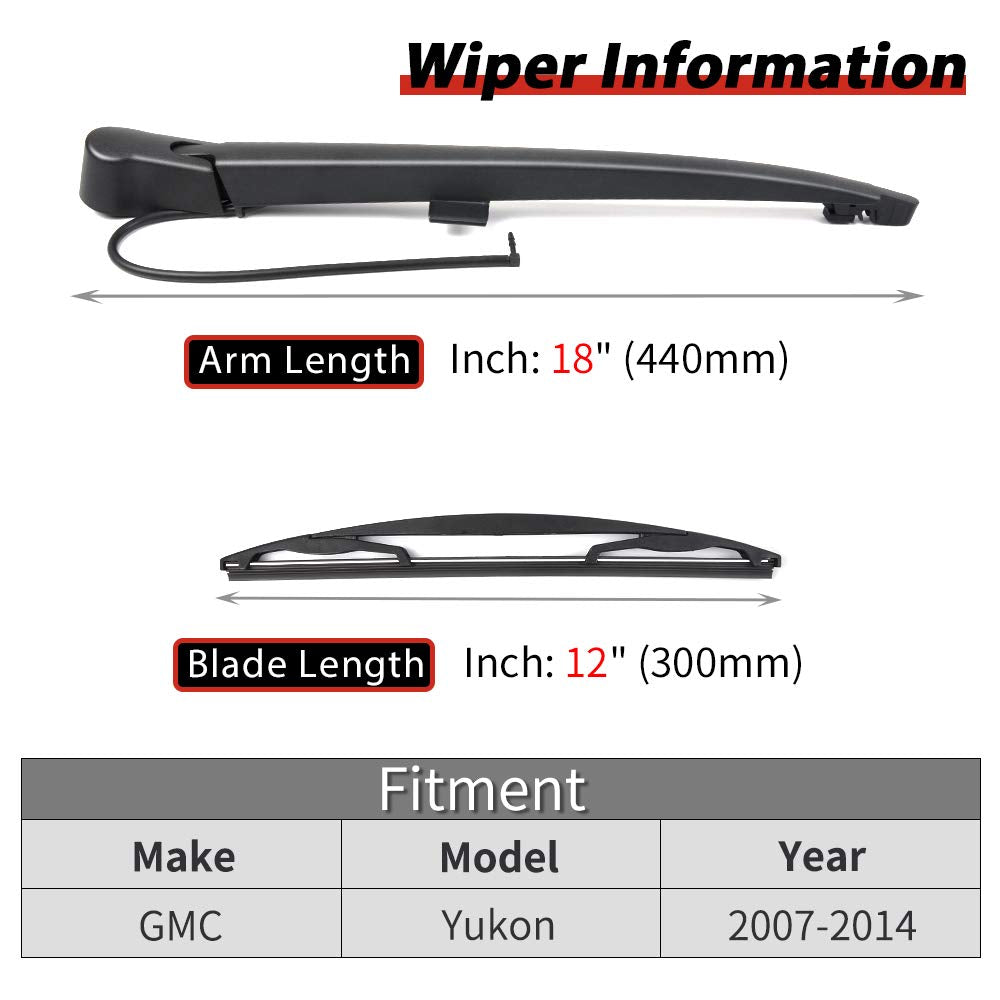 OTUAYAUTO Yukon rear wiper arm cover protects mechanism and extends life