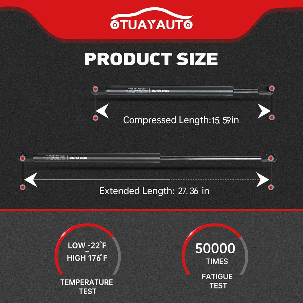 OTUAYAUTO front hood struts Camry 2007-2011 aiding reliable lift support.