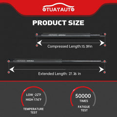 OTUAYAUTO front hood struts Camry 2007-2011 aiding reliable lift support.