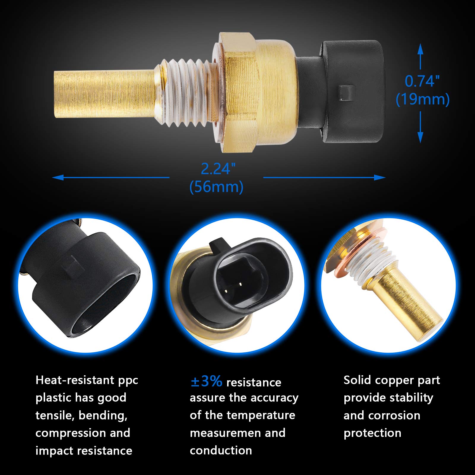 OTUAYAUTO GMC Sierra temperature sensor helps reliable engine cooling management