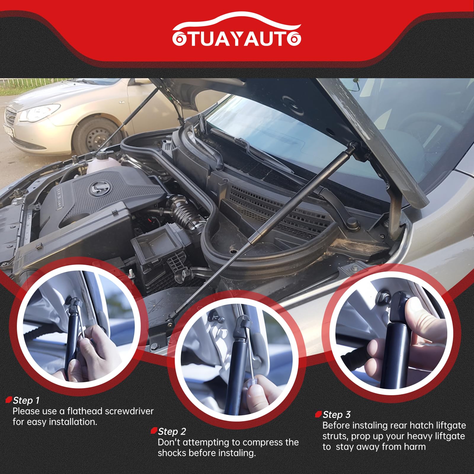 OTUAYAUTO durable gas springs tested to endure heavy-use truck environments