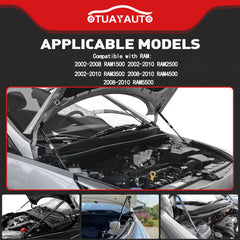 OTUAYAUTO hood shocks for Dodge Ram front right maintain steady lift and reduce hood drop