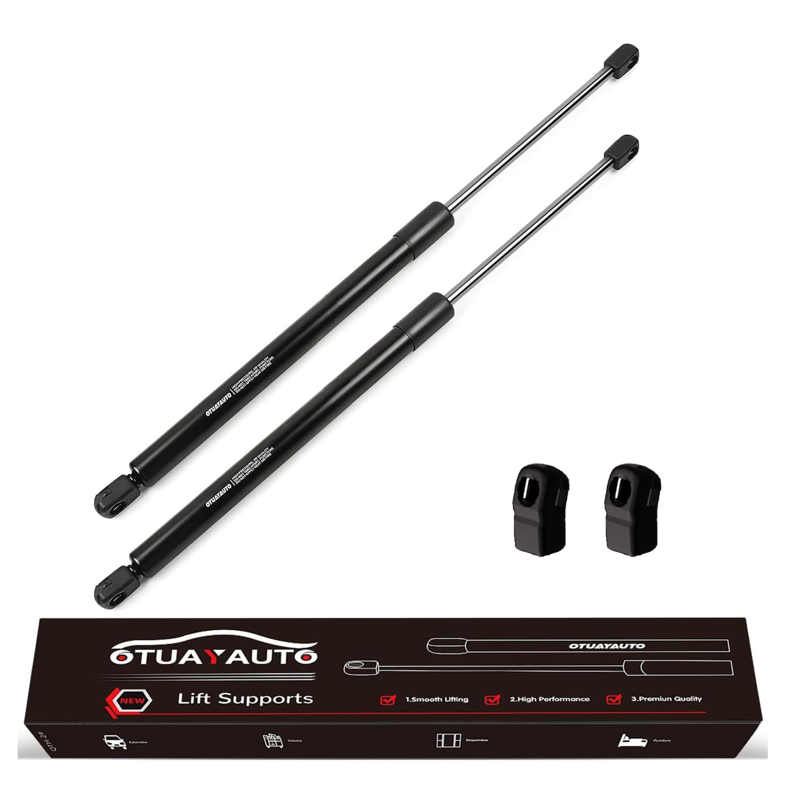 OTUAYAUTO hood shocks front view for Camry 2007-2011 improving hood control and ease.