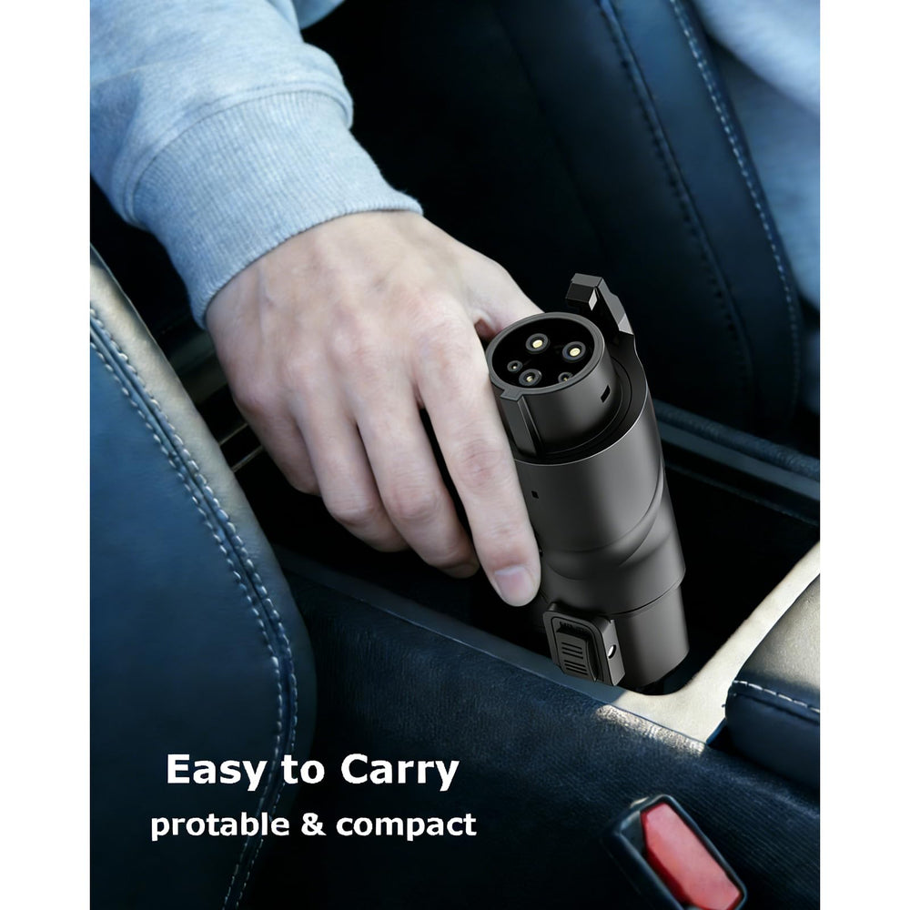 Otytkgo NACS to J1772 adapter includes storage bag for easy transport.