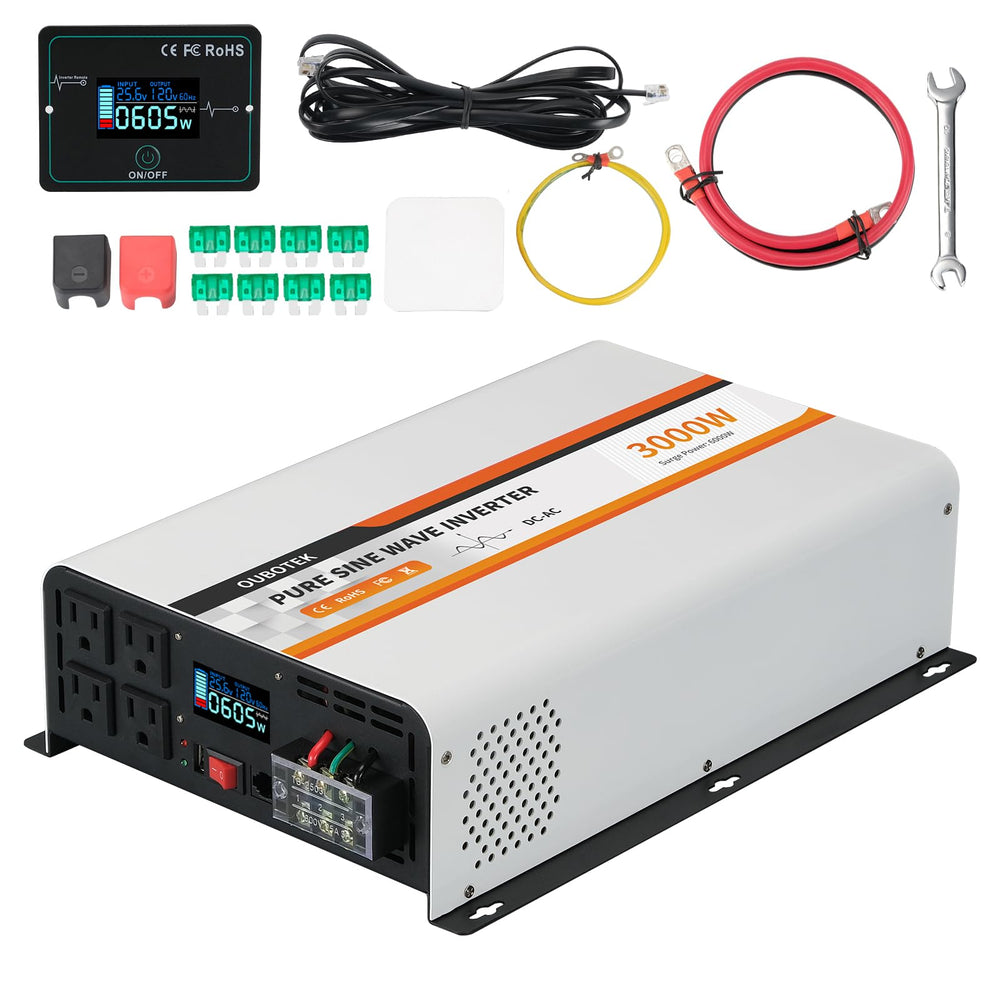 OUBOTEK 3000W inverter front view powering devices safely