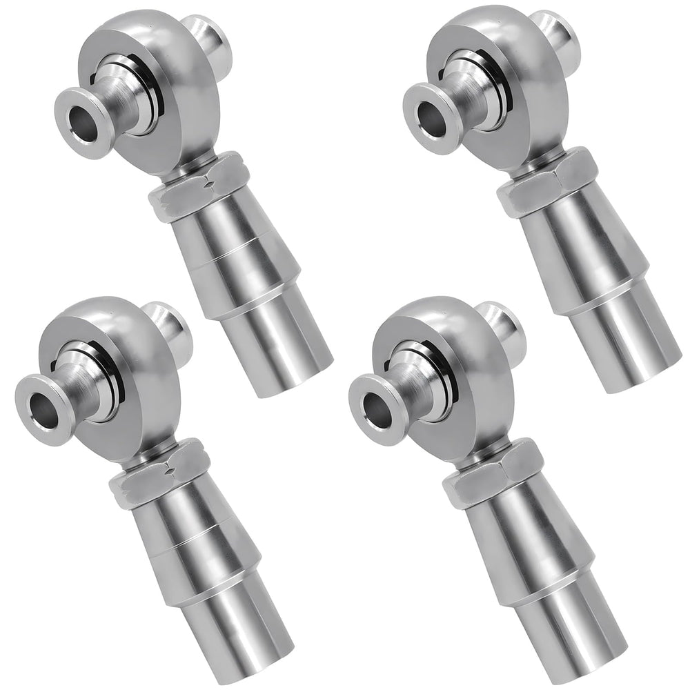 OUBULU 7/8 inch heim joint kit front view, chrome-plated for durability in rough environments.