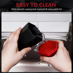 OUDEW flip-top lid seals odors with one-handed access