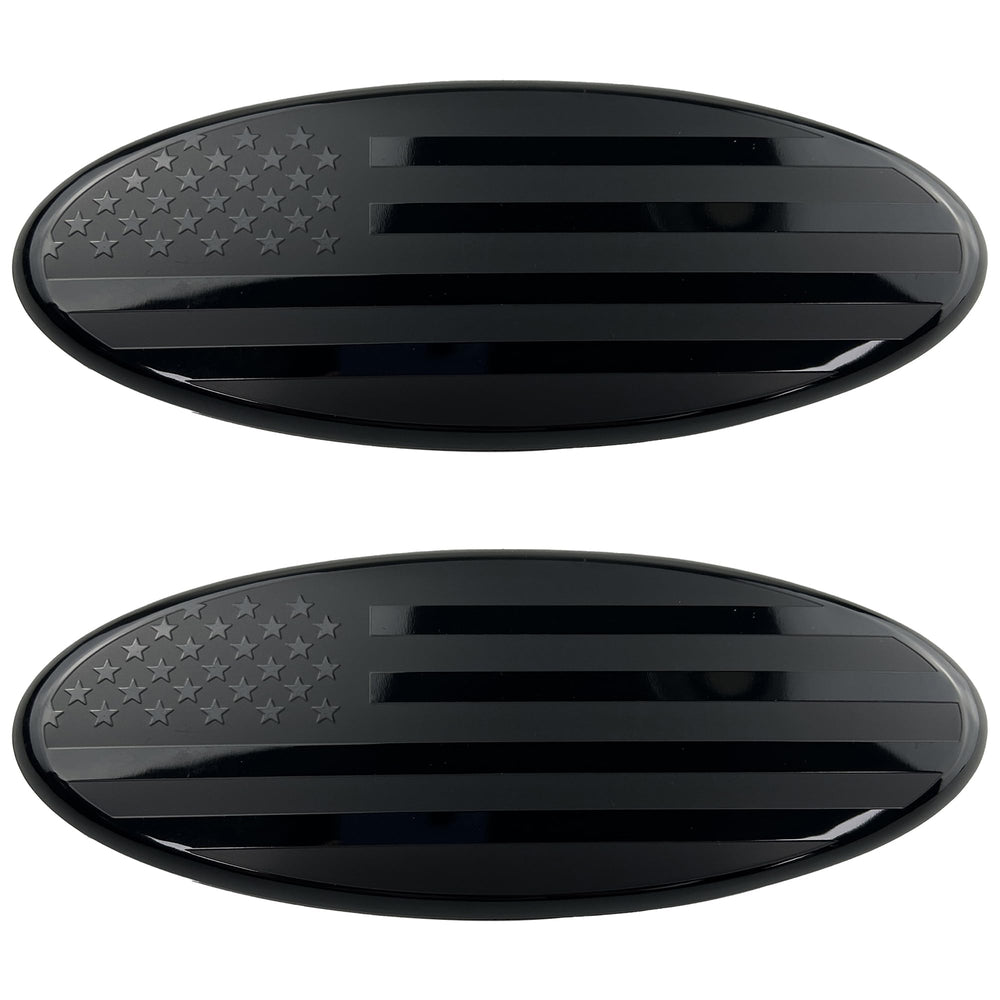 OUESAAS front grille emblem with American flag design for Ford trucks boosts curb appeal