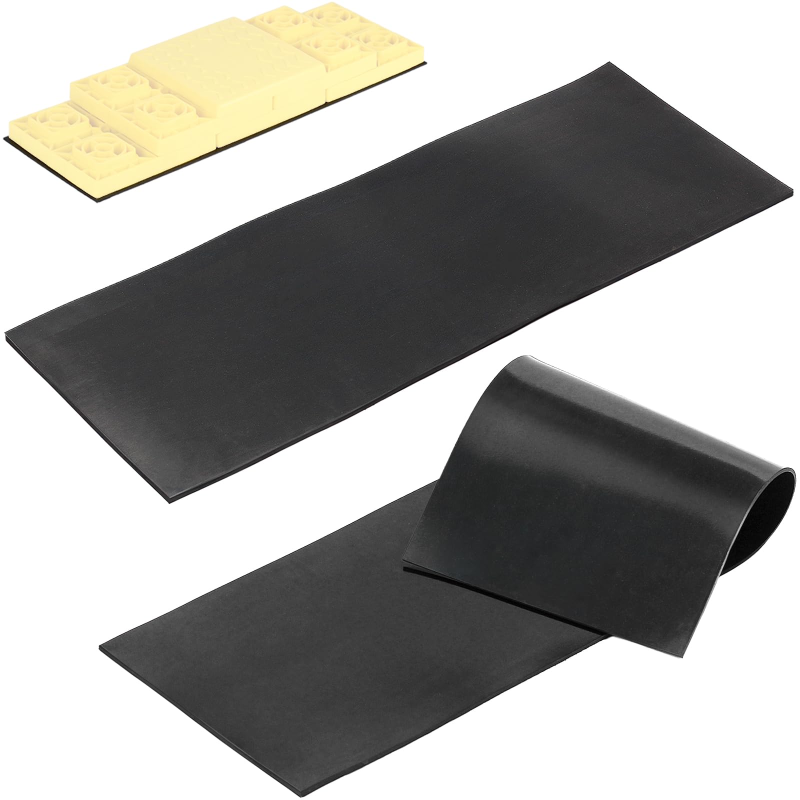 OULEME 26x9 heavy-duty rubber mat under leveler for stable RV setup