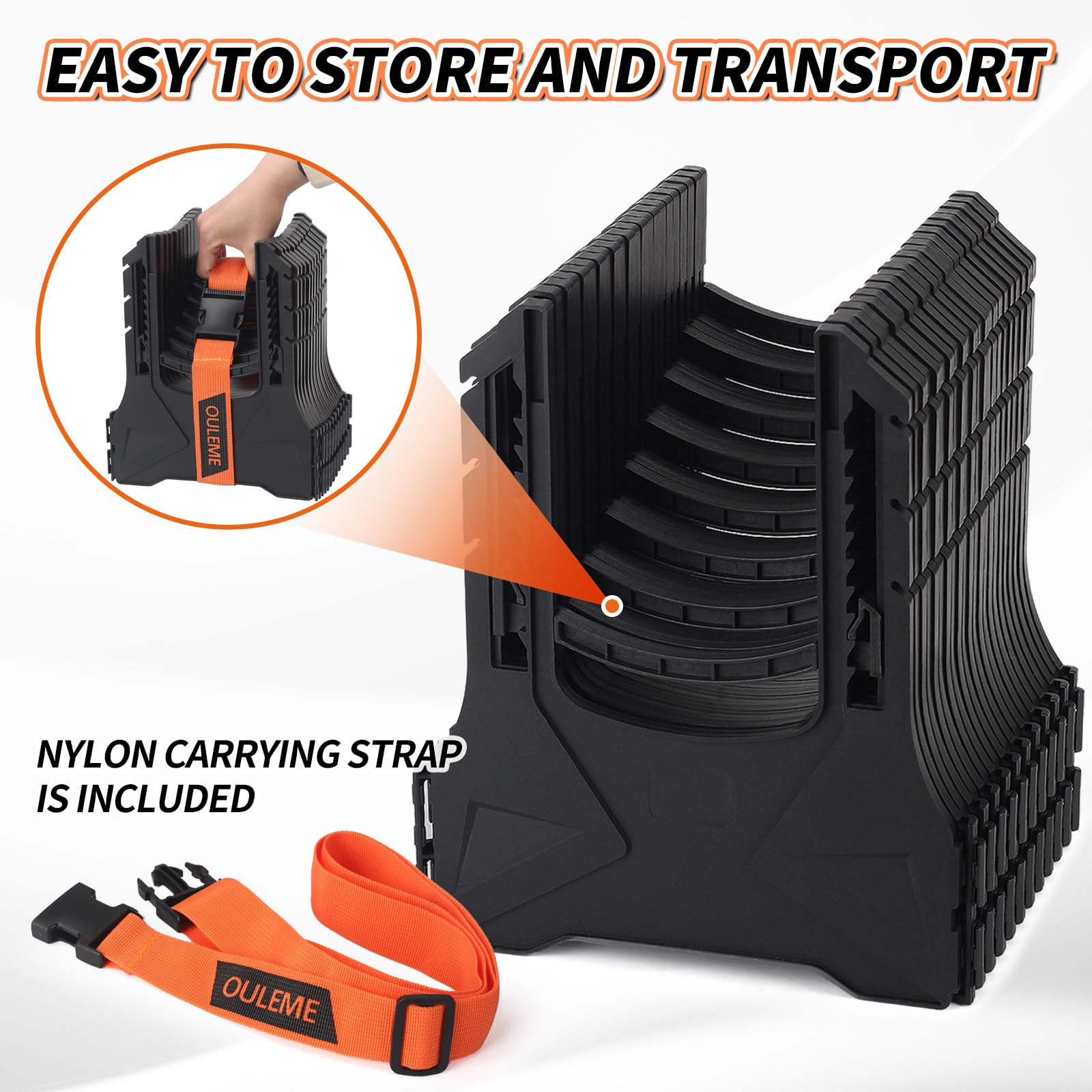 OULEME carry strap and six cords add portability and extra stability.