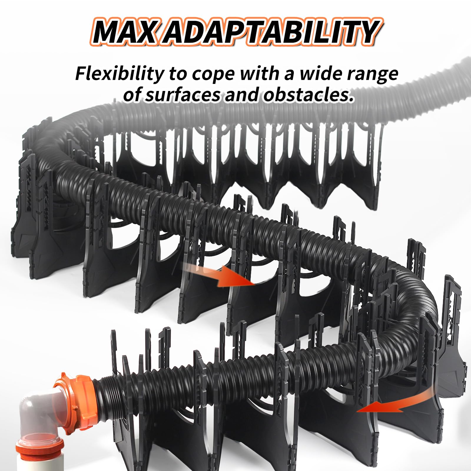 OULEME height-adjustable stand offers customizable height on uneven terrain.