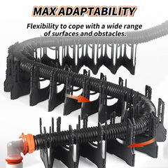 OULEME height-adjustable stand offers customizable height on uneven terrain.