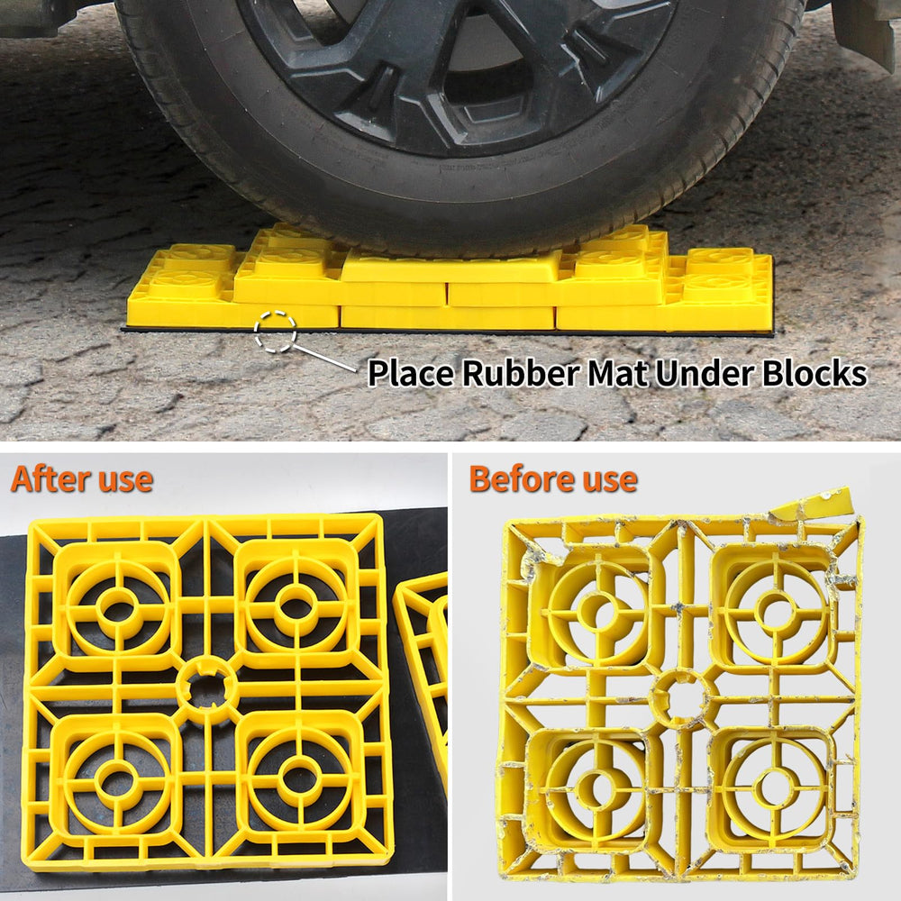 OULEME protective mat guards asphalt and gravel from wear