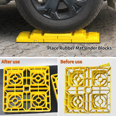 OULEME protective mat guards asphalt and gravel from wear