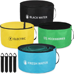 OULEME RV hose storage bag – large waterproof bottom, perfect for long hoses.
