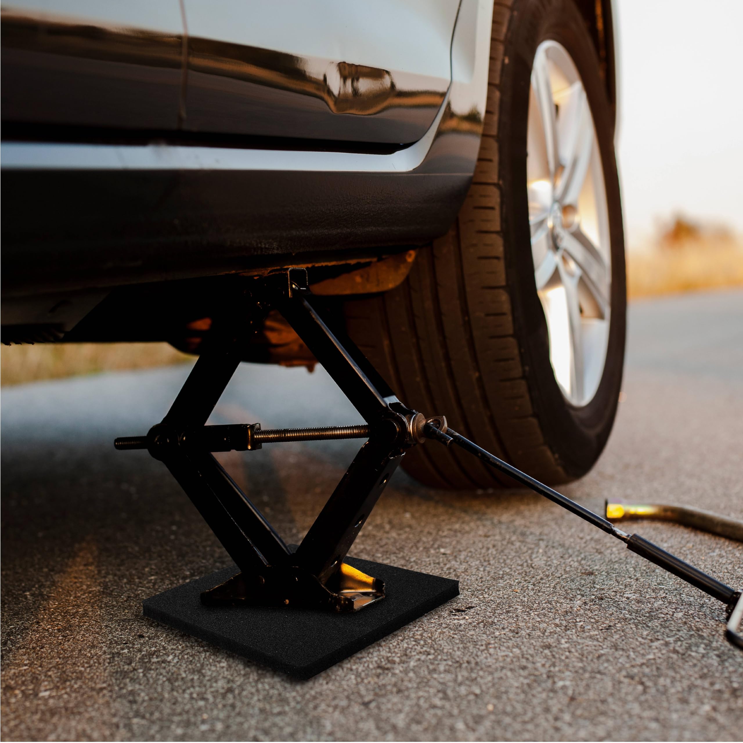 OULEME RV Leveling Block Flex Pad cushions shocks and vibrations.
