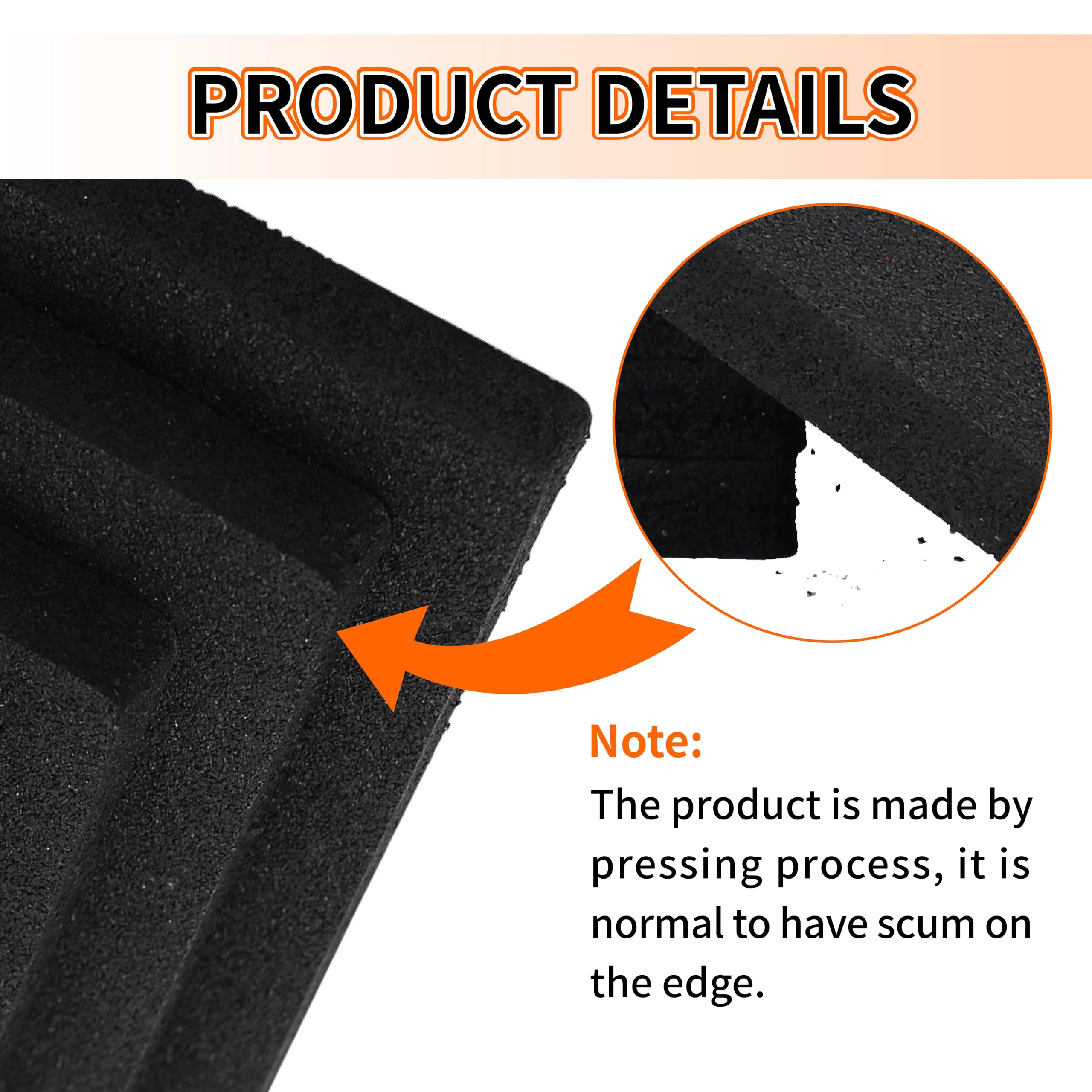 OULEME RV Leveling Block Flex Pad stable on uneven surfaces.