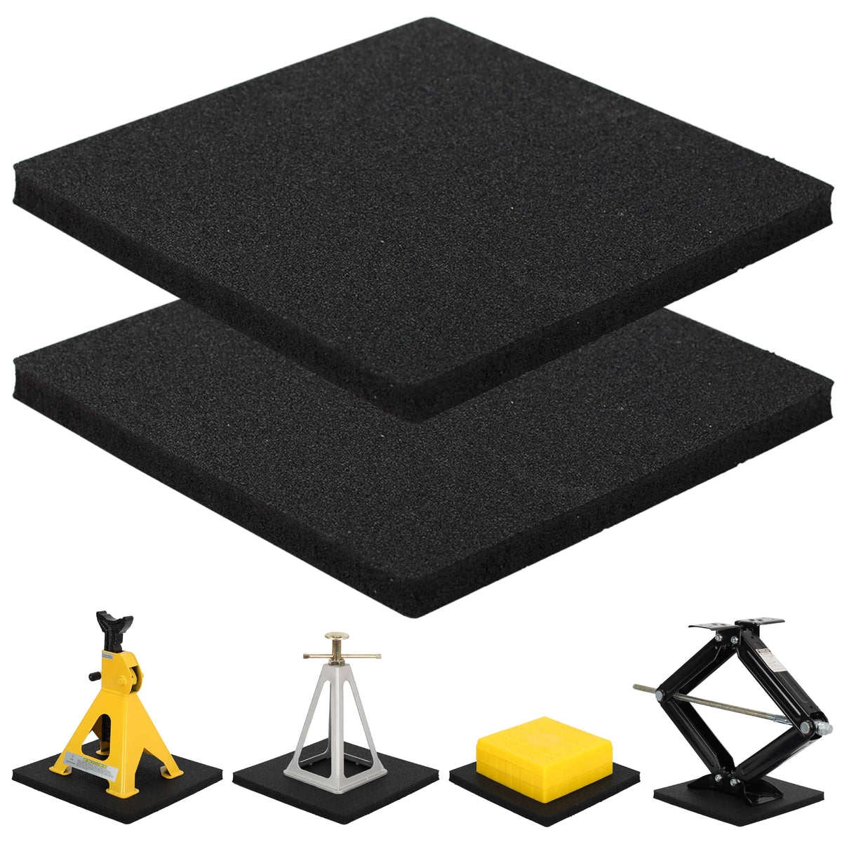 OULEME RV Leveling Block Flex Pad top view with anti-slip surface for stability.