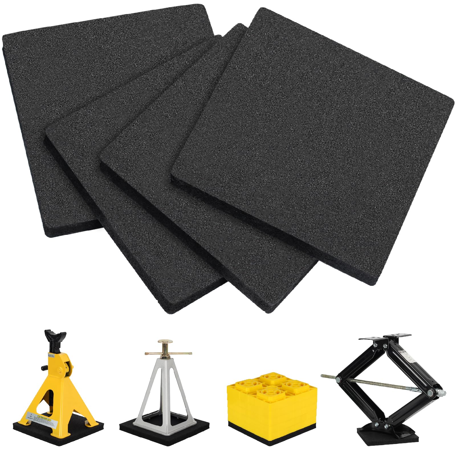 OULEME RV leveling block pad pack on surface for stable camping setup