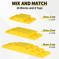 OULEME top block shown for precise height adjustments.