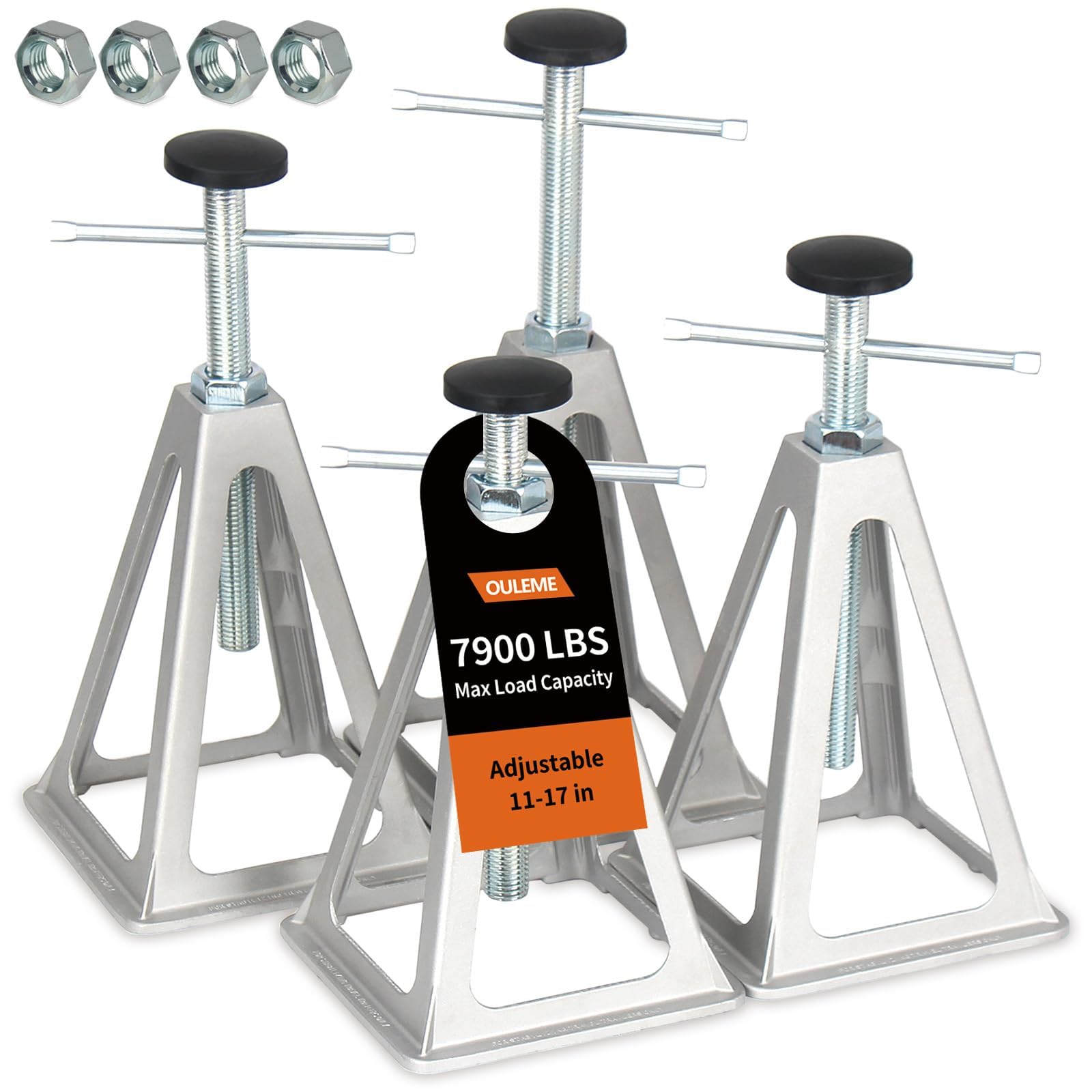 OULEME RV stabilizer jacks setup for level camping
