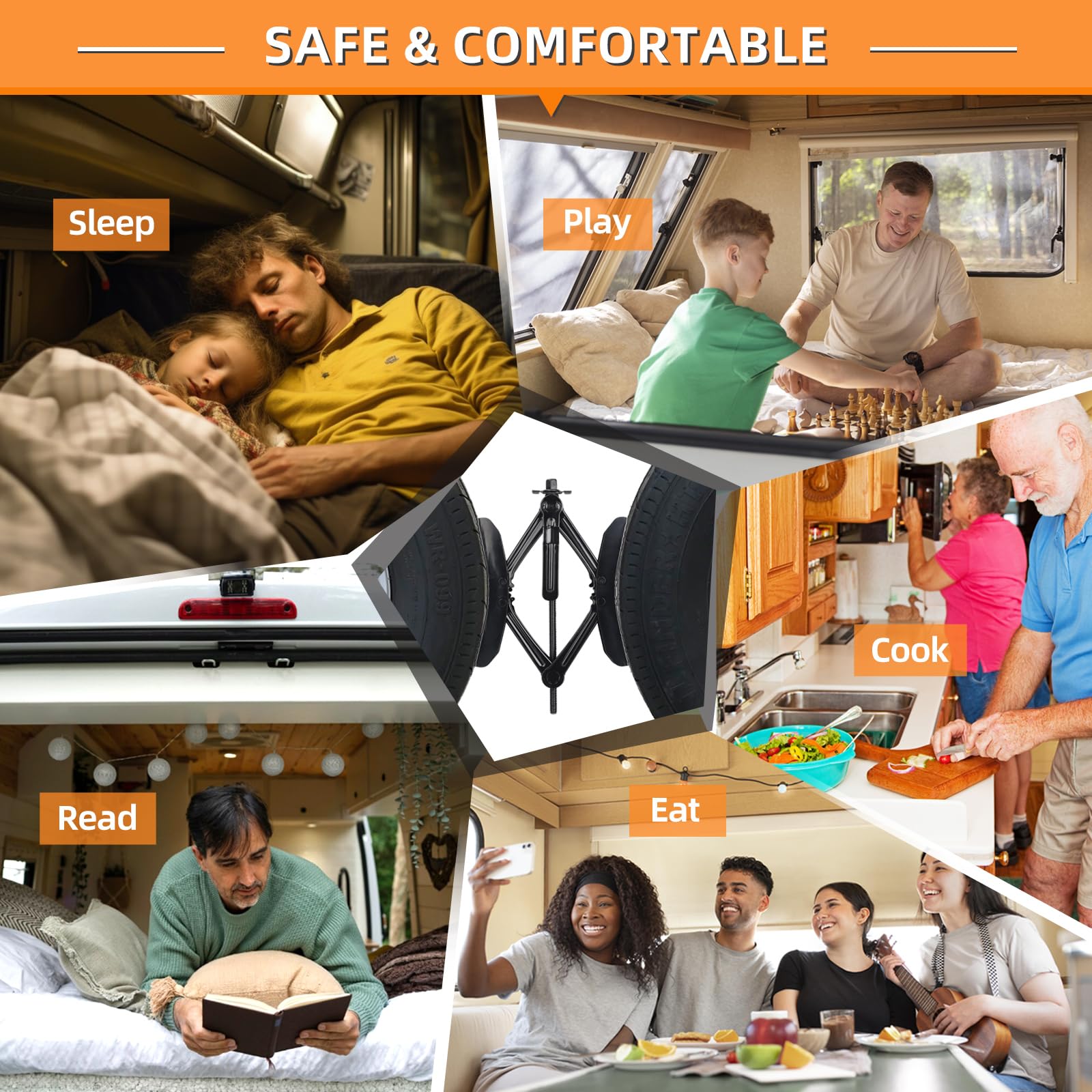 Compact storage bag keeps the stabilizers organized for trips.