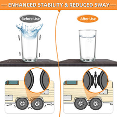 Universal fit for wheel gaps 3.5 to 12 inches on most RVs.