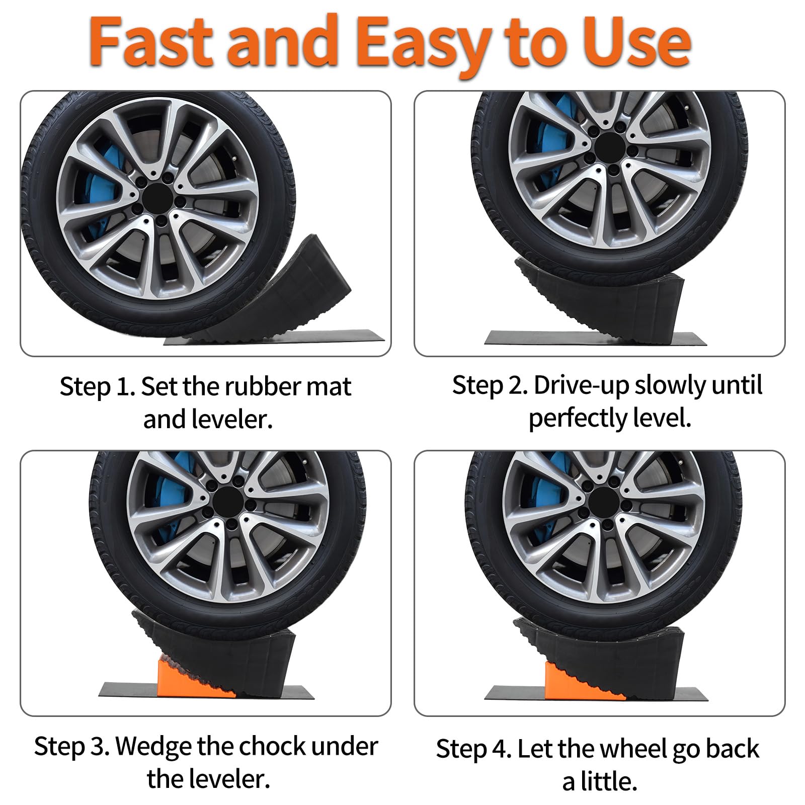 OULEME setup ready for RV or trailer tire changes on the go