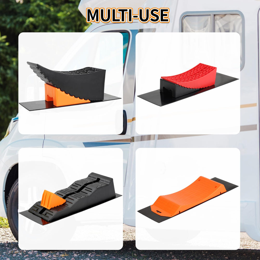 OULEME universal-fit mat works with most rv levelers and ramps