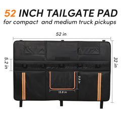 Oulisen tailgate pad with reflective strips enhances night safety and visibility