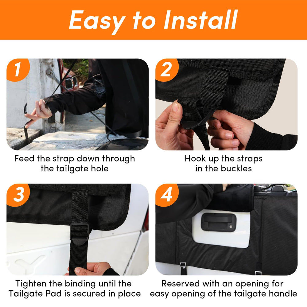 Oulisen waterproof and anti-slip material safeguards the tailgate and gear