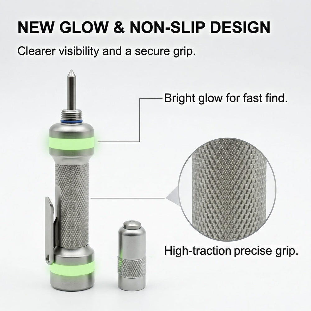 Oulores concealed seat belt cutter offers fast release with minimal effort.