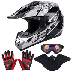 OUMURS dirt bike helmet offers secure off-road protection.