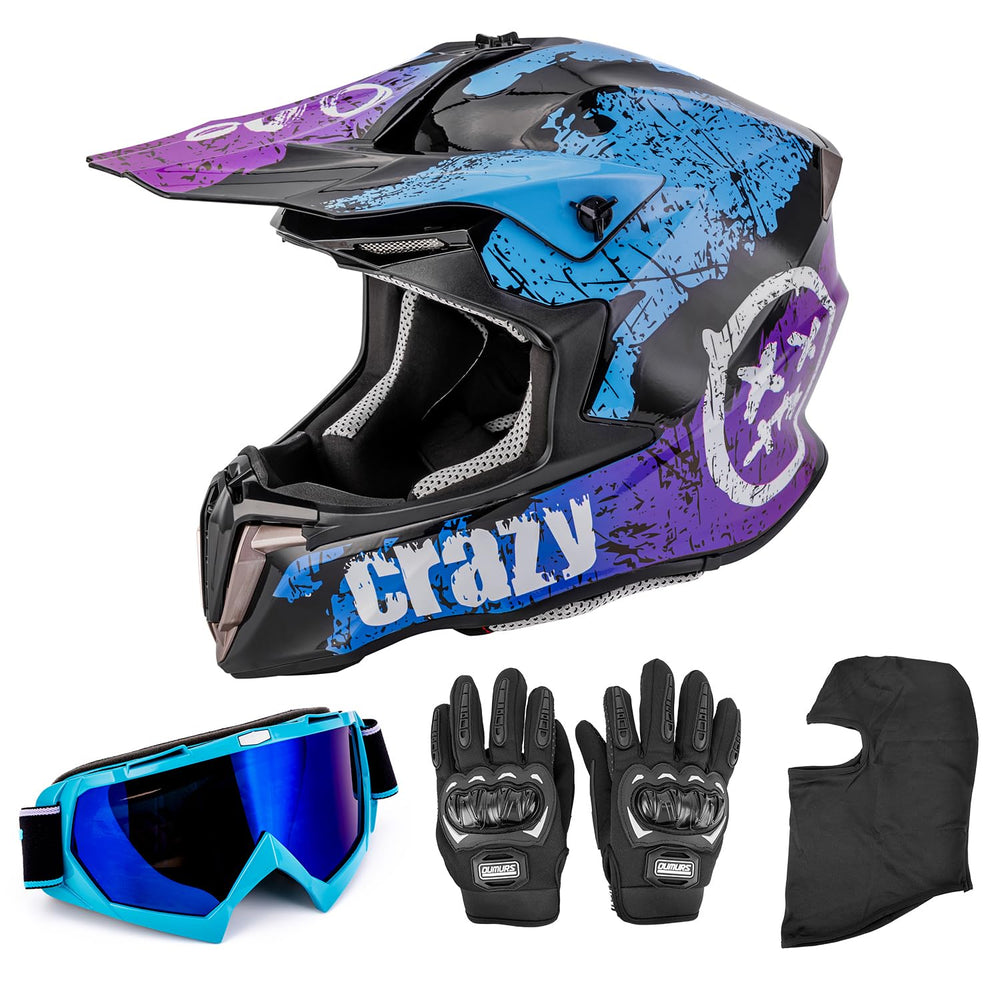 OUMURS dirt bike helmet packaged securely for shipping and storage