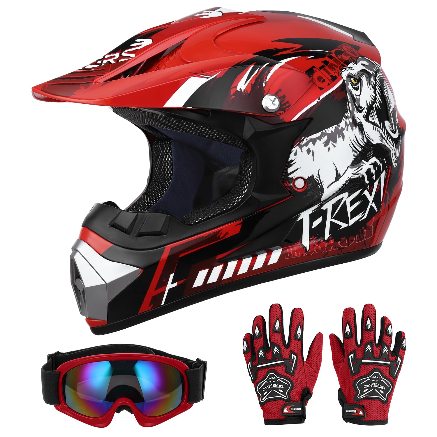 Oumurs youth helmet worn by child demonstrates family-friendly off-road gear