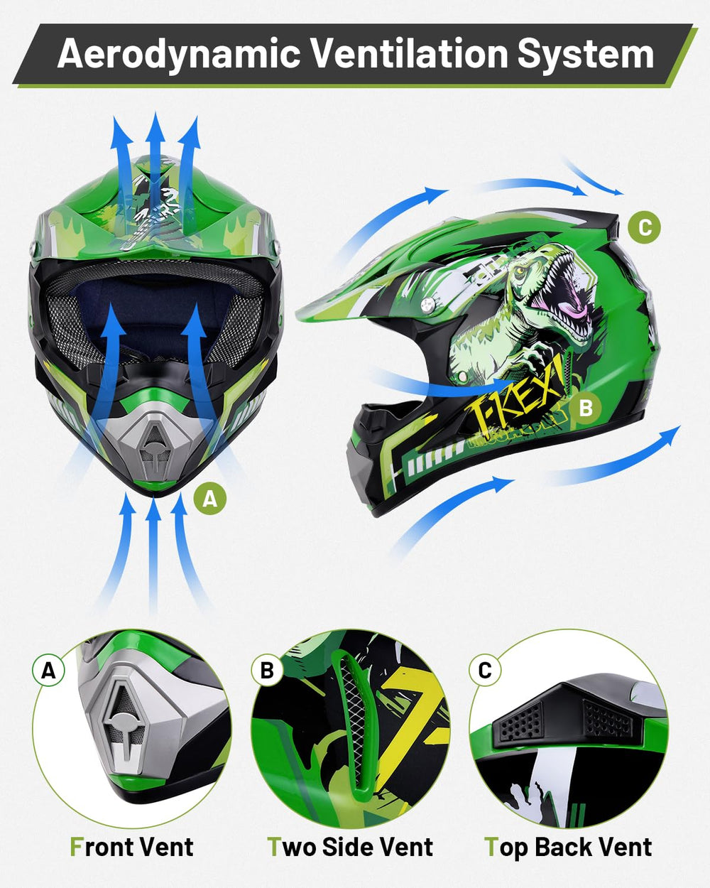 Oumurs helmet ventilation keeps young riders cooler during rides
