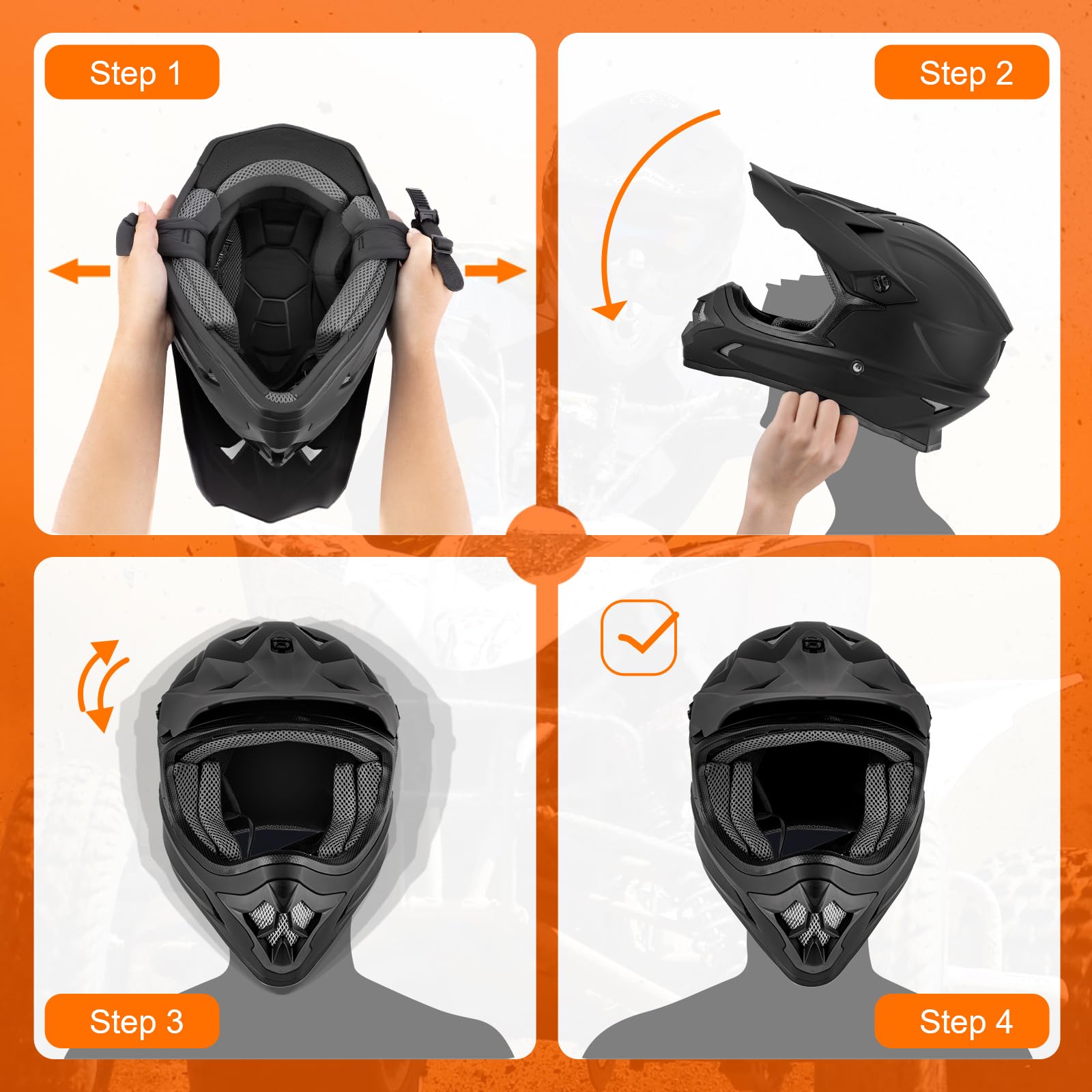 OUMURS size guide helps you choose a snug, comfortable fit.