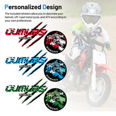 Oumurs Youth Motocross Jersey blue back view enhances visibility and style.