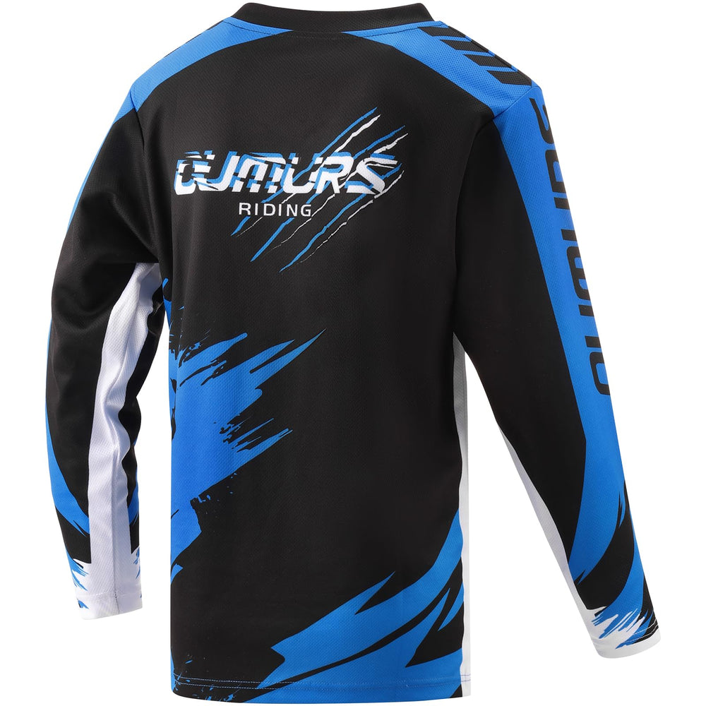 Oumurs Youth Motocross Jersey sticker included for bike gear fun.