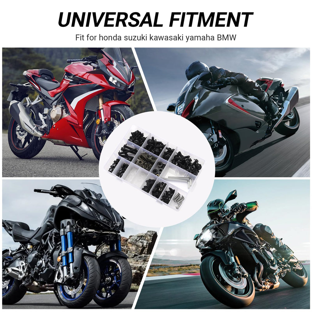 Fairing clips, washers, and nuts from Ouronoto provide vibration resistance