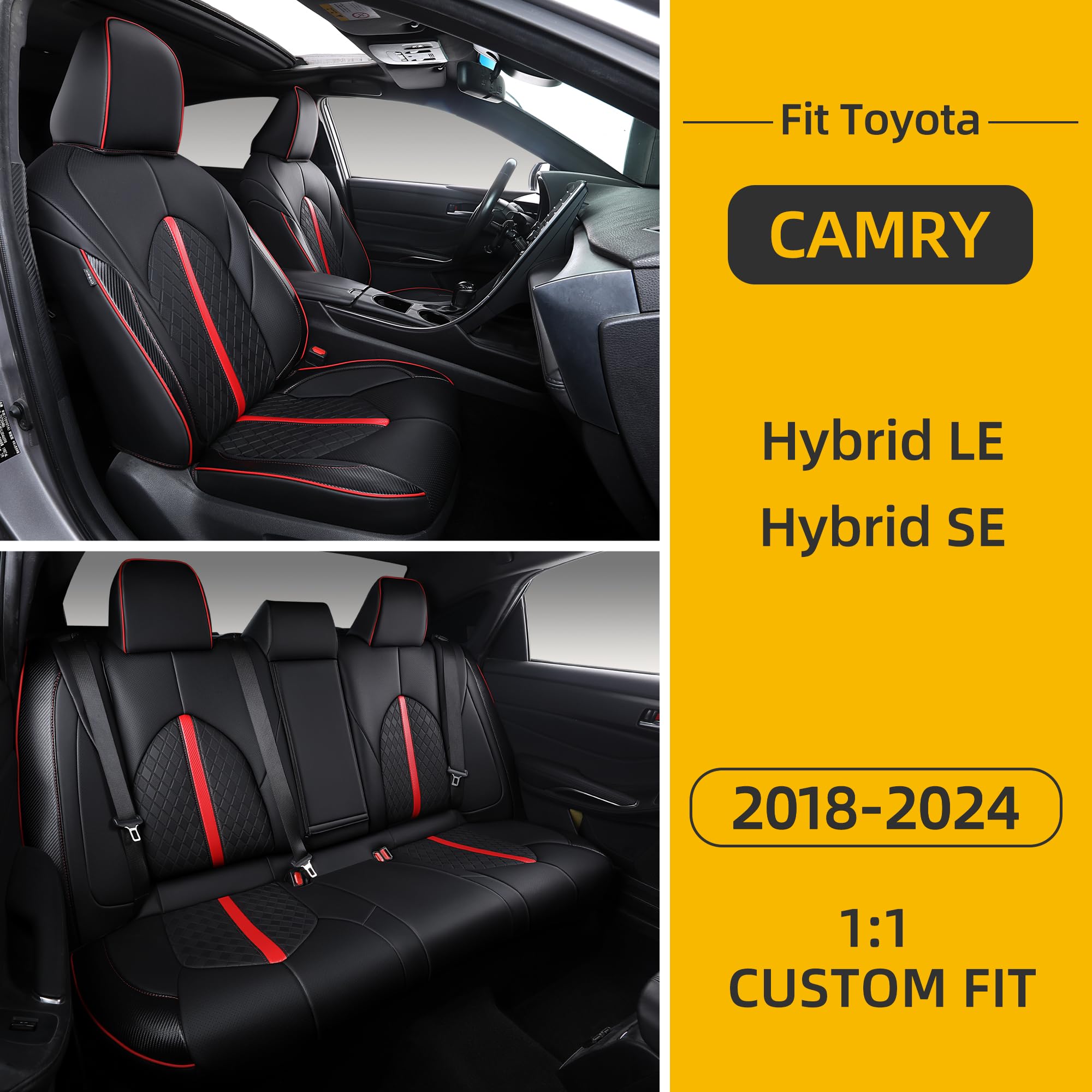 OURPLOT Camry seat cover stylish design complements interior aesthetics.