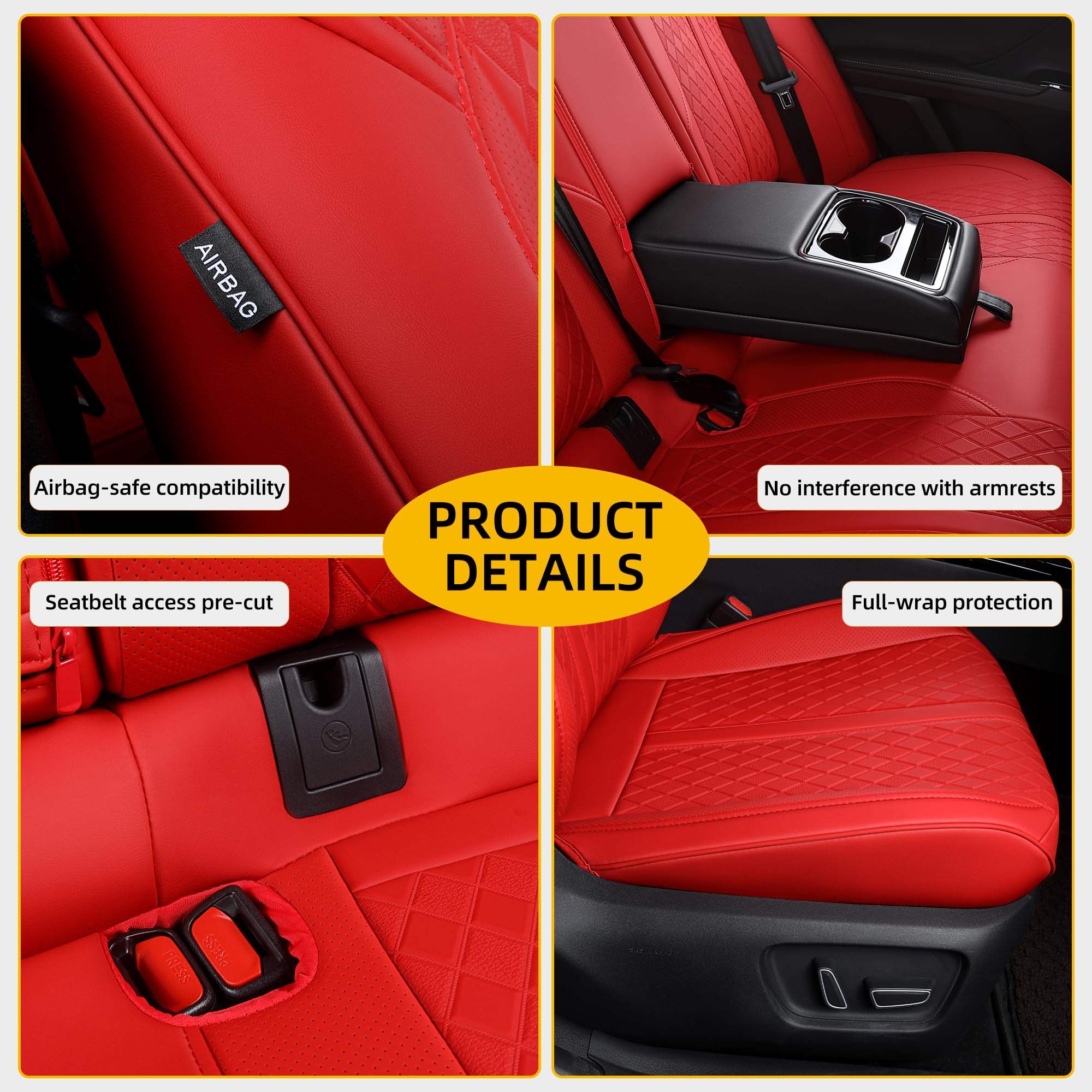 OURPLOT durable faux leather surface resists stains and cleans easily